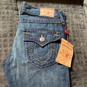 BNWT True Religion “Jordan” boyfriend jeans. 25x31